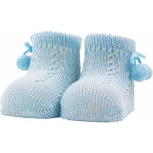 iN ControL 2pack NEWBORN socks JACQUARD soft blue