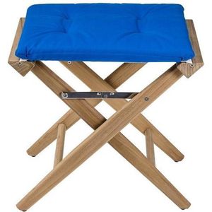 Regisseurskruk DeLuxe met Kobalt Blauwe Kussenset (Geolied)