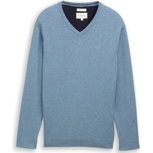 Tom Tailor - Regular Fit - Gebreide Pullover - Mêlee - Zuiver Katoen