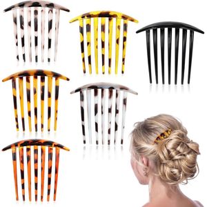 6 Stuks Franse Kam voor Haar - Haarkleuringsaccessoires en Kamclips voor Knot Haarstyling