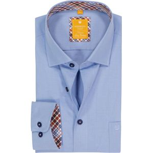 Redmond - Modern Fit - Overhemd - Jeansblauw - Strijkvriendelijk