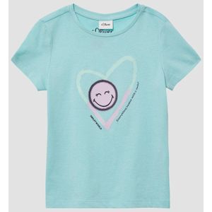 s.Oliver - T-Shirt - Katoen - Loose-fit - Smiley® Print