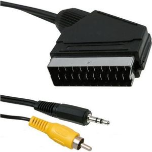 ICIDU Composite Audio / Video Cable, 5m SCART (21-pin) Zwart