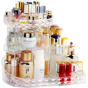 My Ninki ® Geavanceerde 360 Graden Draaibare Make-up Organizer met Verstelbare Lagen voor Optimale Opslag