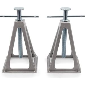 Olympian Aluminium Stack Jacks - Stabiliseer en waterpas uw camper of camper - 2 Pack Schaarkrik