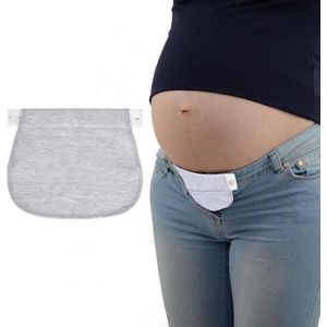 Moederschapsbroekverlenger - Elastische tailleband - Verstelbare zwangerschapsverlenger grijs 3XL - Extra lange maten