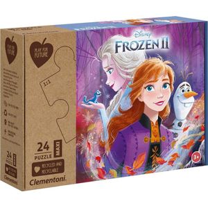 Clementoni - Puzzel 24 Stukjes Maxi Frozen 2, Kinderpuzzels, 3-5 jaar, Play For Future