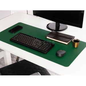 Bureau mat - Bureau Onderlegger - Bureau Organiser - Deskmat - Hoogwaardig Kunstleer - 80 x 40 cm - Groen