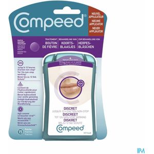 COMPEED® Patch tegen Koortsblaasjes Discreet en Helend (3 x 15st).