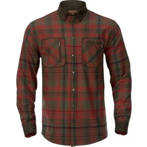 Härkila red autumn outdoorhemd jacht hemd flanelle hemd houthakkershemd maat S