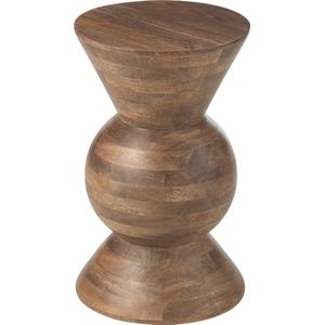 J-line - Bijzettafel Candy Mango Hout Bruin - 31x31x50cm