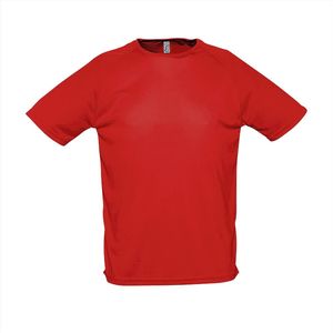 SOL'S Men´s Raglan Sleeves T Sporty L198 - Red - M