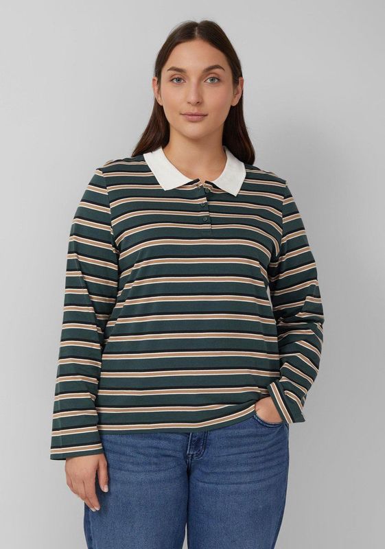 s.Oliver - Shirt - Gemengde Kleuren - Gestreept - Lange Mouw