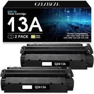2-pack | Huismerk toner geschikt voor HP Q2613A 13A - Tonercartridge Zwart / Hoge Capaciteit