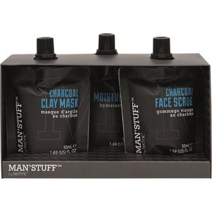 Technic Man'Stuff Charcoal Skincare Set - 3 x 50 ml