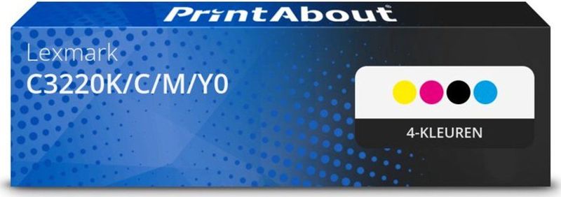 PrintAbout - Lexmark C3220K/C/M/Y0 - Toner - 4-kleuren Multipack