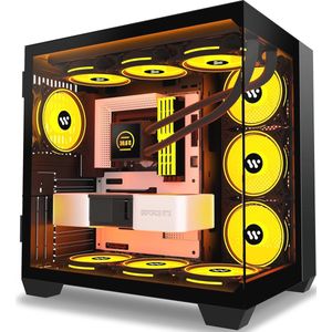 ATX Mid Tower PC-behuizing met Gehards Glas - Gamingcomputerbehuizing voor optimale Koeling