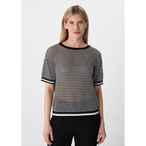 comma - Strickpullover - Katoenen Trui - Luchtig - Korte Mouwen