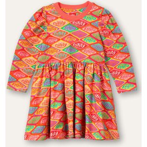 Oilily - Drum sweat dress - Rood - 122/7yr