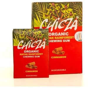 KAUWGOM. 10 DOOSJES MET 12 KAUWGOMS Chicza Cinnamon met een heerlijke kaneelsmaak