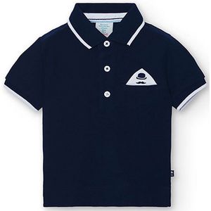 Boboli 718084 Korte Mouw Poloshirt Blauw 6 Months Jongens