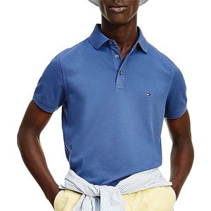 Tommy Hilfiger 1985 Slim Fit polo - Faded Indigo - Maat: S
