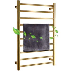 Elektrische Handdoekradiator Handdoekenrek - Met 10 Bars Elektrisch Verwarmd Handdoekenrek Radiator - 304 RVS Voor Badkamer Radiator 88W Handdoekverwarmer - Hardwired