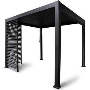 Orion Louvre Shutter Paneel 3,6M voor Orion terrasoverkapping - 113,5 x 238.25 cm - Antraciet - Aluminium - Biedt meer privacy en schaduw onder uw overkapping
