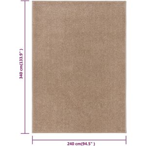 vidaXL-Vloerkleed-kortpolig-240x340-cm-bruin