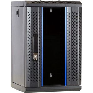 DSIT 9U serverkast - Set - met glazen deur - 312x310x486mm (BxDxH) - serverbehuizing - serverrack
