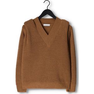 Amaya Amsterdam Jordan Knitwear Truien & vesten Dames - Sweater - Hoodie - Vest- Bruin - Maat S