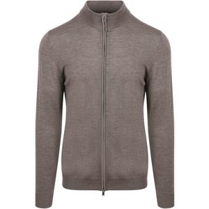 Profuomo Vest Merinowol Taupe