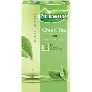 Pickwick thee, Groene thee Pure, pak van 25 zakjes van 1,5 gram