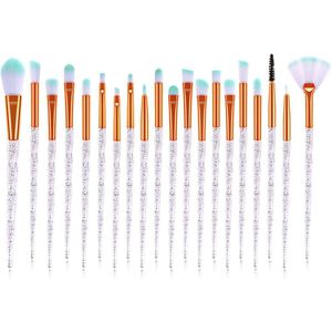Complete Set van Luxe Make-up Kwasten met 20 Stuks voor Perfecte Applicatie