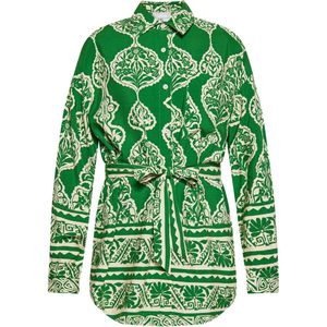 usha - Blouse - Viscose - Floral en Geometrisch Print