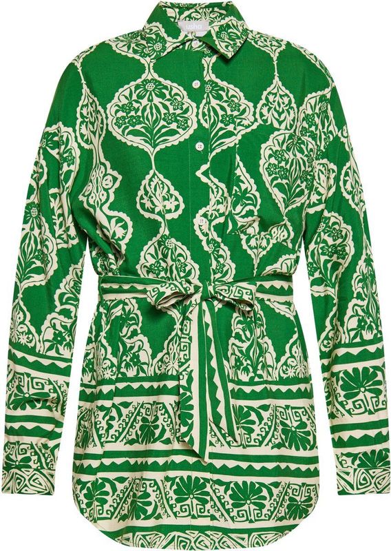 usha - Blouse - Viscose - Floral en Geometrisch Print