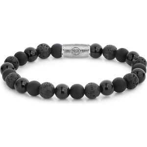 Rebel & Rose Stones Only Black Rocks - 8mm RR-80041-S-16,5 cm