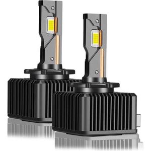 TLVX D1S Perfect Fit LED Canbus lampen 40.000 Lumen 6000k Helder Wit (set 2 stuks) - Plug and Play – CANBUS EMC - + 360% licht - LED CSP CHIPS - 120 Watt – D1S 35 watt Xenon HID vervanger - Dimlicht - Grootlicht - Koplampen - Autolamp - 12V
