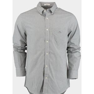 Gant Casual hemd lange mouw Zwart Reg Poplin Banker BD 3000140/5