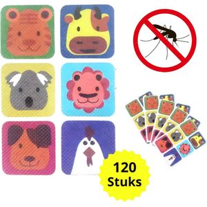 Professor Q® Anti Muggen Stickers - 120 Stuks - Citronella Sticker - Muggenstickers Voor Volwassenen & Kinderen