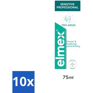 Elmex - Tandpasta - Sensitive Professional - Pro Argin - 75ml - Bulkverpakking - 10 stuks