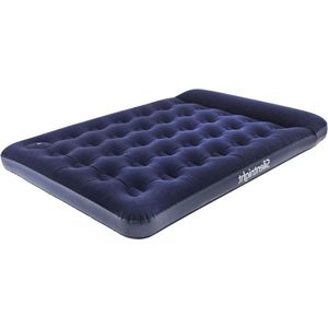 Luchtbed met ingebouwde pomp - Silentnight Dubbel luchtbed opblaasbaar-opklapbaar premium campingmatras binnen-buiten-191x137x28 cm blauw Luchtbed met ingebouwde pomp