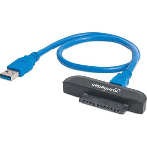 Manhattan USB 3.2 Gen 1 (USB 3.0) Adapter [1x USB 3.2 Gen 1 stekker A (USB 3.0) - 1x SATA-combi-stekker 15+7-polig] neu