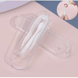 Lenzen pincet + zuignap in bakje wit - ogen - lenzen - kijken