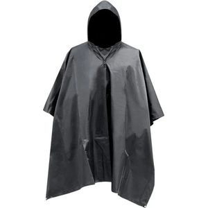 J-TRADE - Poncho - Regenjas - Regenponcho - Zwart 850 gram