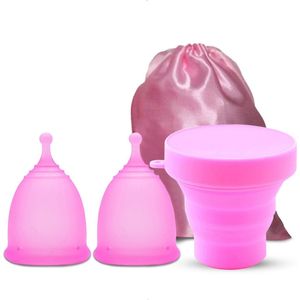 Luxegoed® - Menstruatiedisc - Menstruatiecup Sterilisator - Menstruatiecups - Small - 2*Cups - Roze