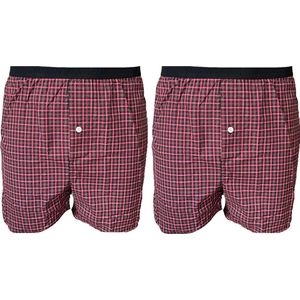 Embrator mannen Boxershorts 2-stuks geruit maat XL