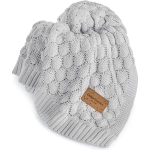 ColorStories Bamboe Babydeken Licht Grijs 80x100cm - Zacht & overdreven