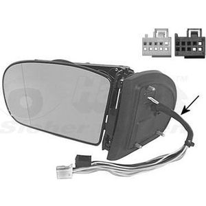 VanWezel 3032855 - Rétroviseur extérieur gauche pour Mercedes C w203 de 2000 à 2007