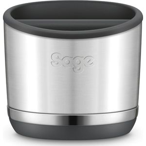 Klopbox voor Espresso - Geborsteld Roestvrij Staal, Anti-Slip en Compact Ontwerp